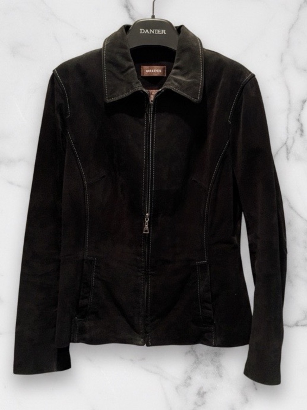 Danier Women's Black Suede Leather Jacket